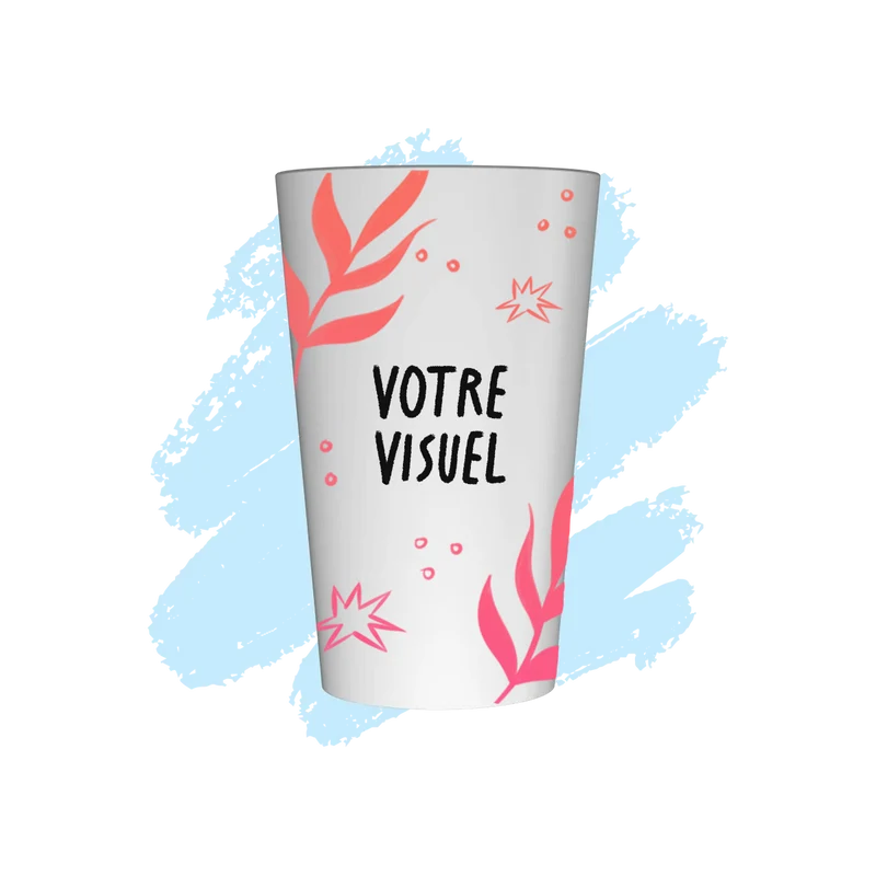 Gobelet personnalisé 25 cl blanc