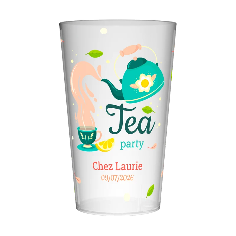 Gobelet personnalisé Soirée Tea Party