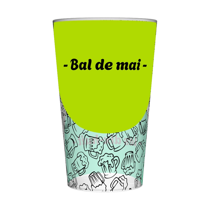 Gobelet personnalisé Conscrit Rond Vert & Bière