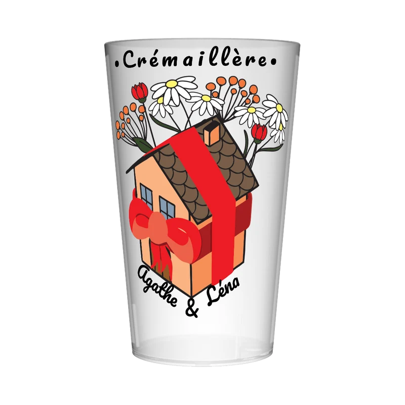 Gobelet personnalisé Crémaillère Maison Fleurie