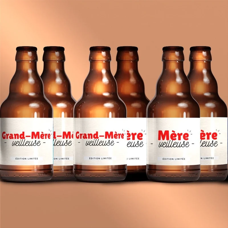 Coffret 3 bouteilles Mère-veilleuse + 3 bouteilles Grand-Mère-veuilleuse