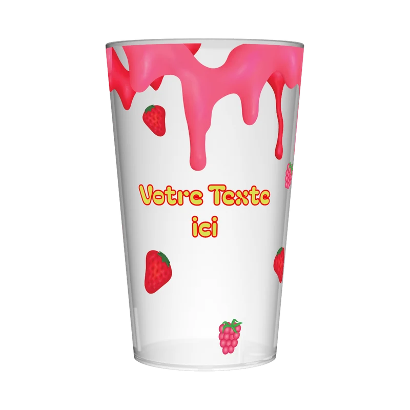 Gobelet personnalisé Tendance Fraises & Framboises