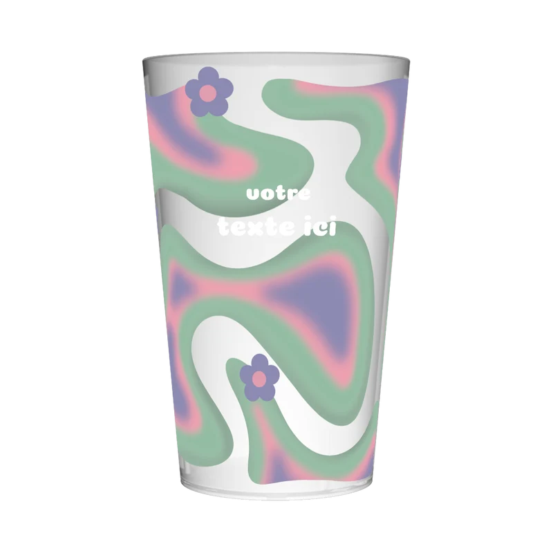 Gobelet personnalisé Tendance Fleurs Colorées