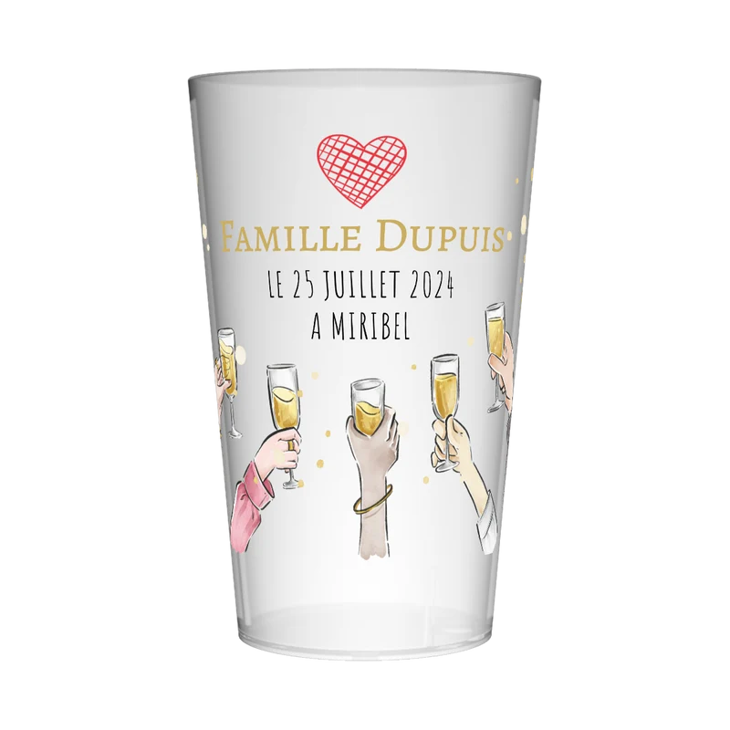 Gobelet personnalisé Cousinade Fête