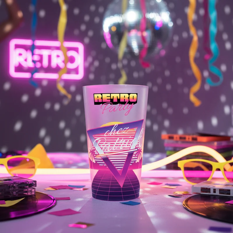 Gobelet personnalisé Soirée Retro Party