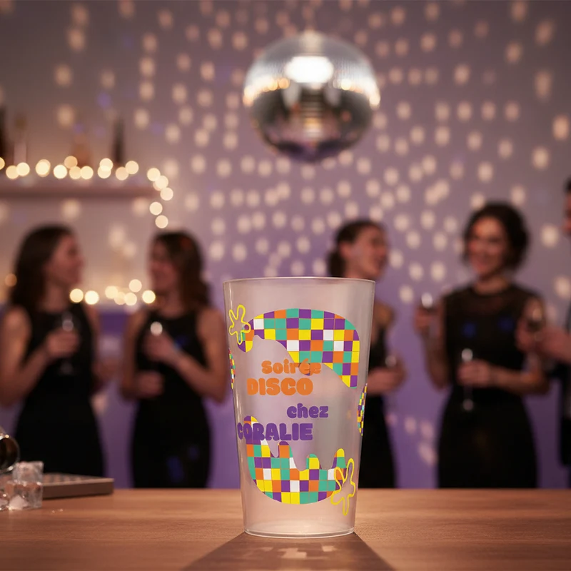 Gobelet personnalisé Soirée Disco