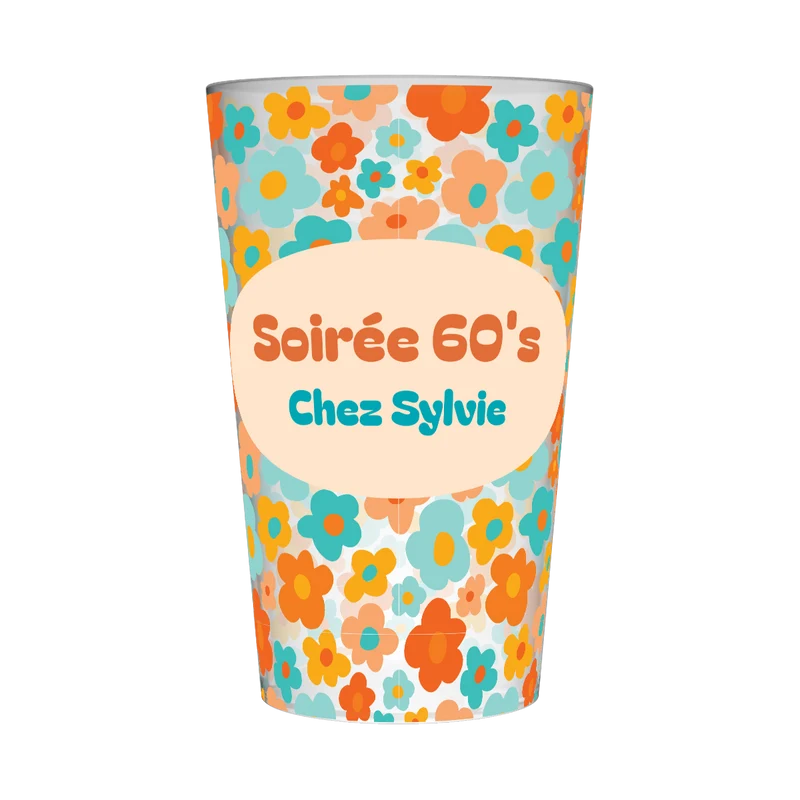 Gobelet personnalisé Soirée 60's