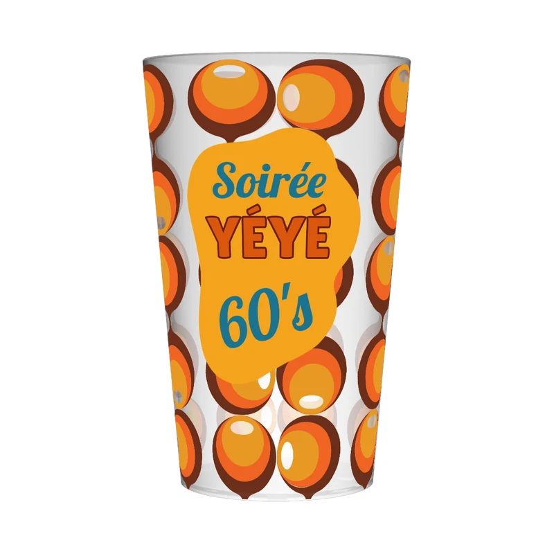 Gobelet personnalisé Soirée Yéyé