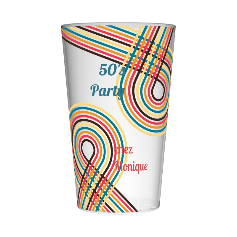 Gobelet personnalisé Soirée Années 50