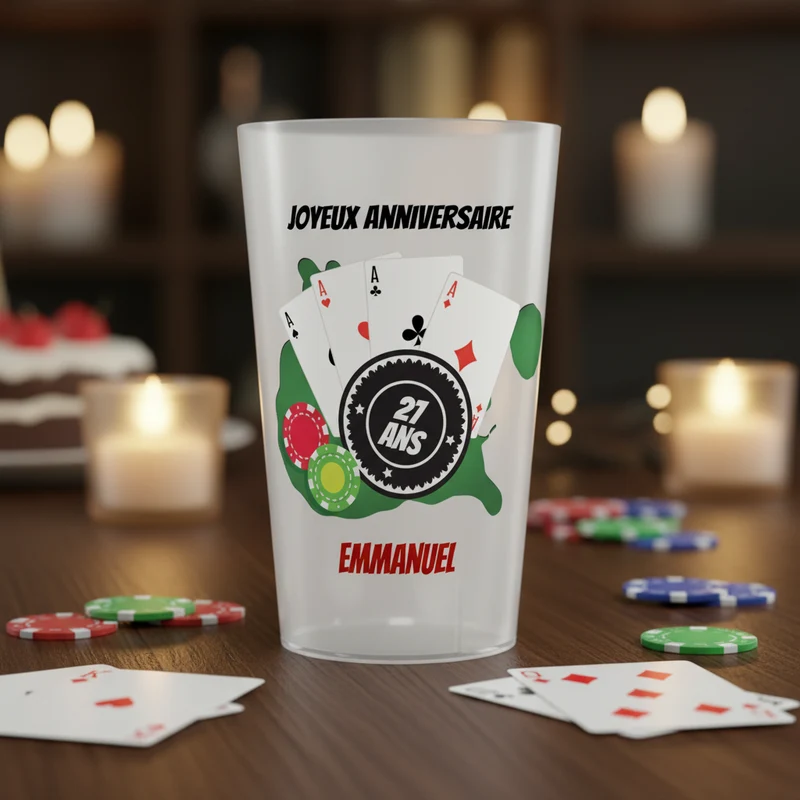 Gobelet personnalisé Poker As