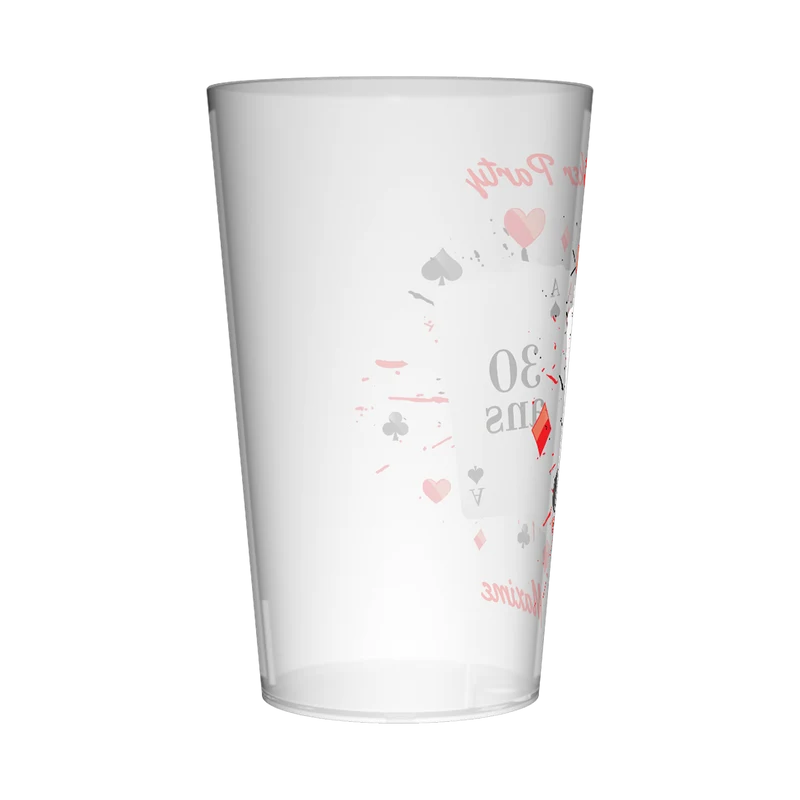 Gobelet personnalisé Anniversaire Poker Cartes