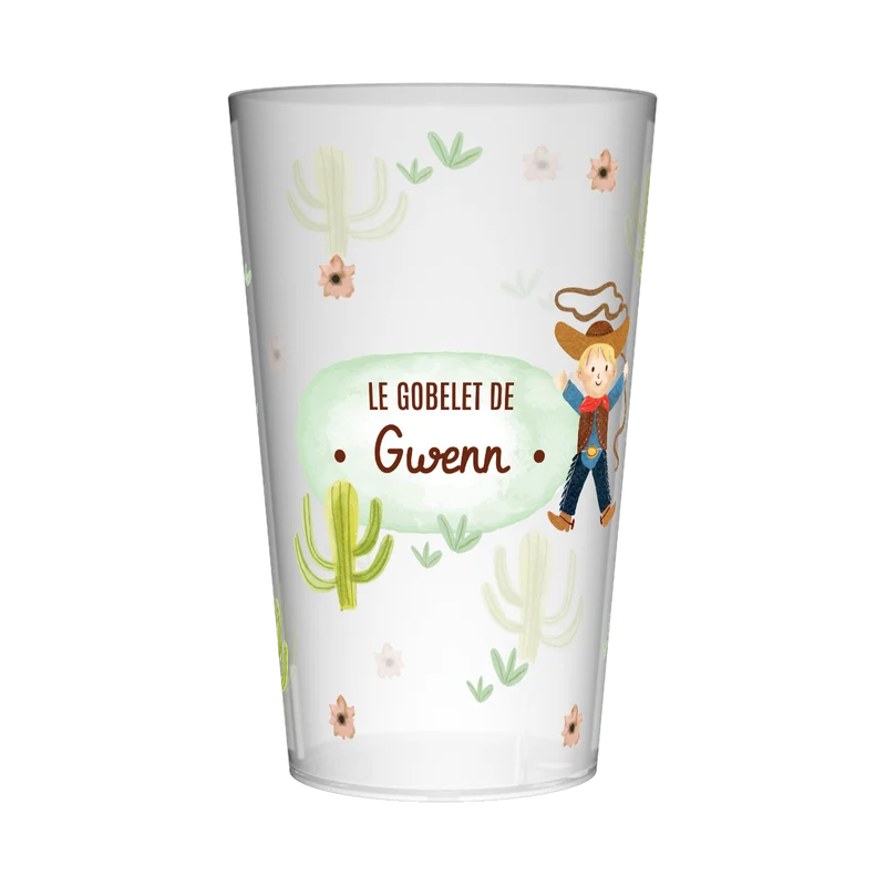 Gobelet personnalisé Enfant Cowboy