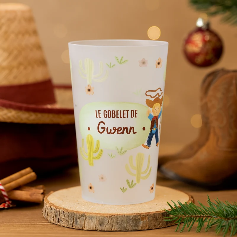 Gobelet personnalisé Enfant Cowboy
