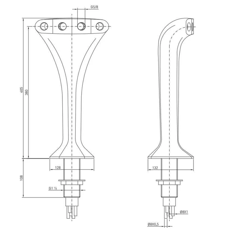 Schanksäule Giotto | 1-4 leitig | Schwarz