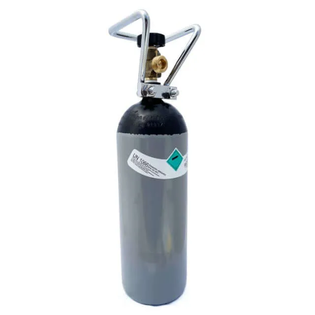 2 kg Stickstoff-Flasche N2 (Lebensmittelqualität) für Schankanlagen