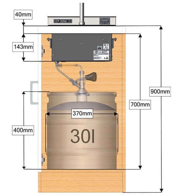 Zapfanlage Lindr Pygmy Pro Kitchen