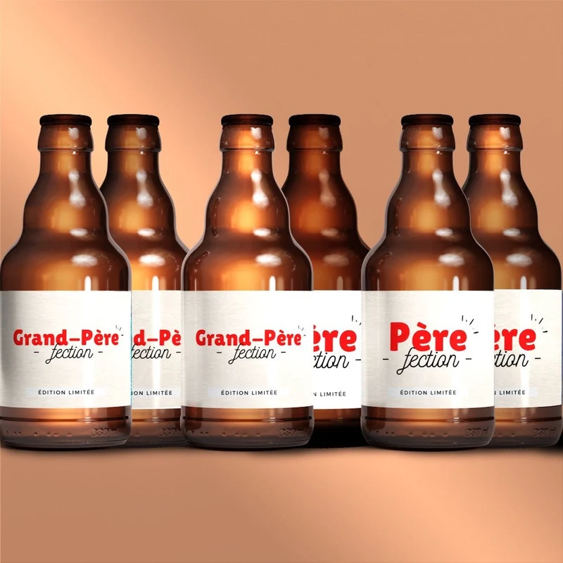 Coffret 3 bières Père-fection + 3 bouteilles Grand-Père-fection