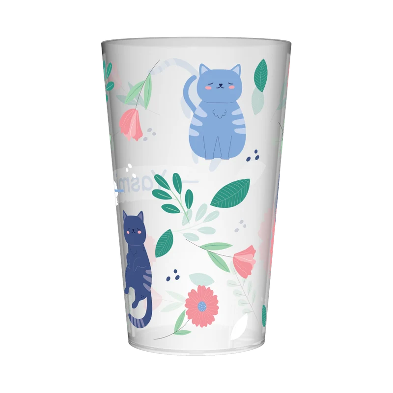 Gobelet personnalisé Enfant Floral & Chat