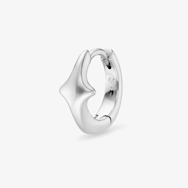 Mini créoles Nébuleuse bijoux (unité) - Puissante argentée