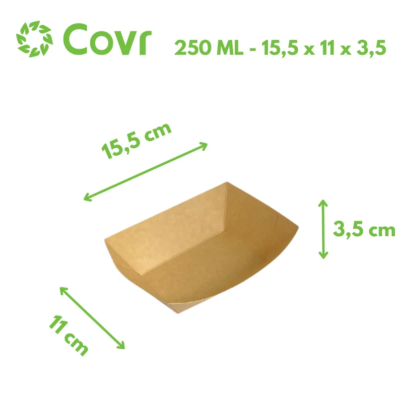 Barquettes en carton 250 ml - 8 oz