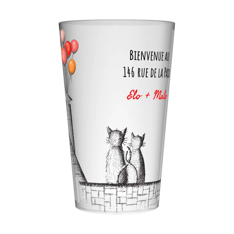 Gobelet personnalisé Crémaillère Chats