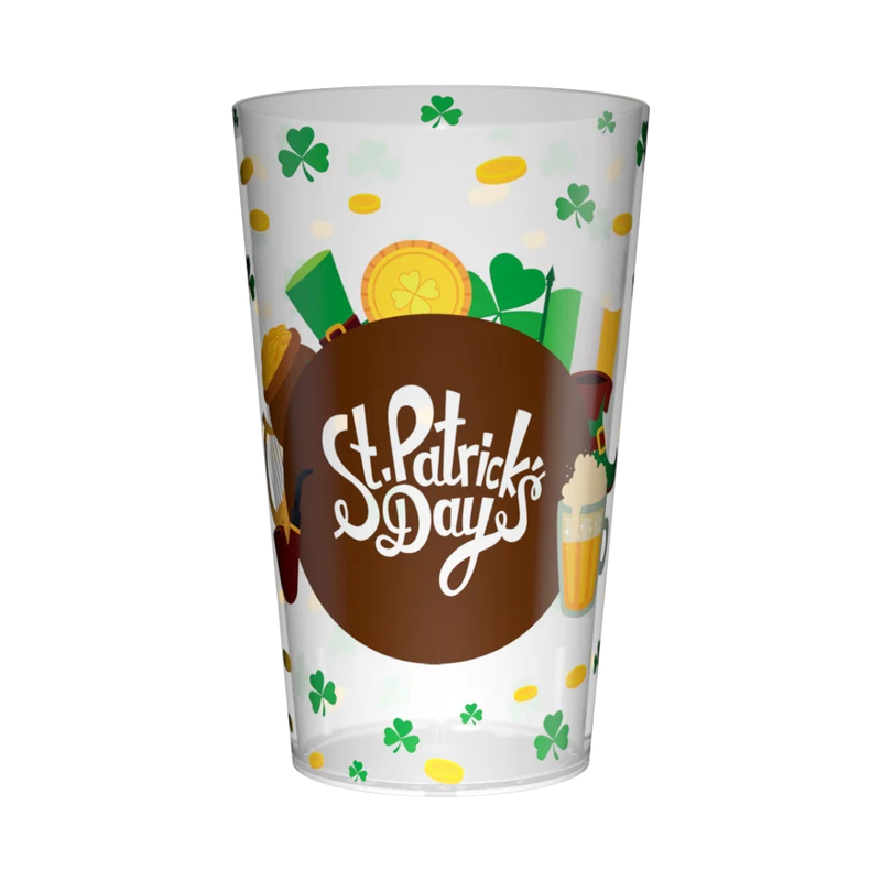 Gobelet personnalisé Saint-Patrick Trèfles