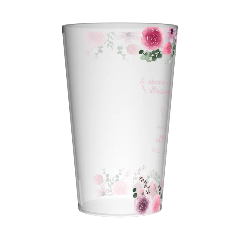 Gobelet personnalisé EVJF Roses