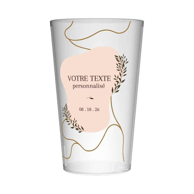 Gobelet personnalisé Tendance Minimaliste
