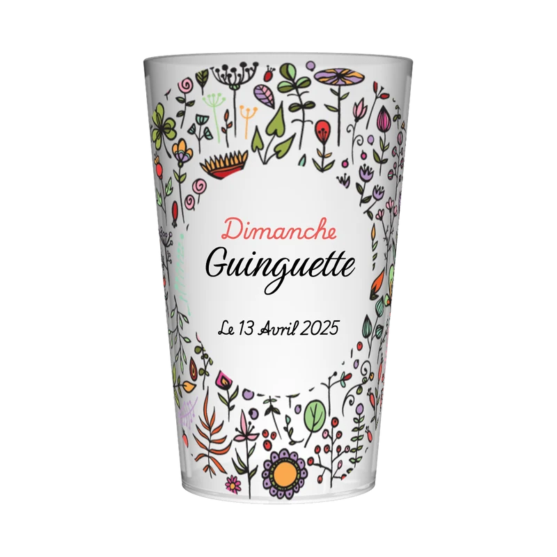 Gobelet personnalisé Guinguette Printemps