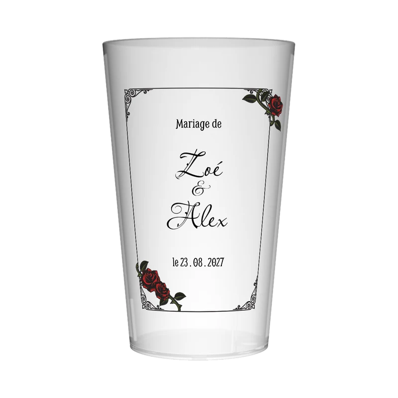 Gobelet personnalisé Mariage Guitare