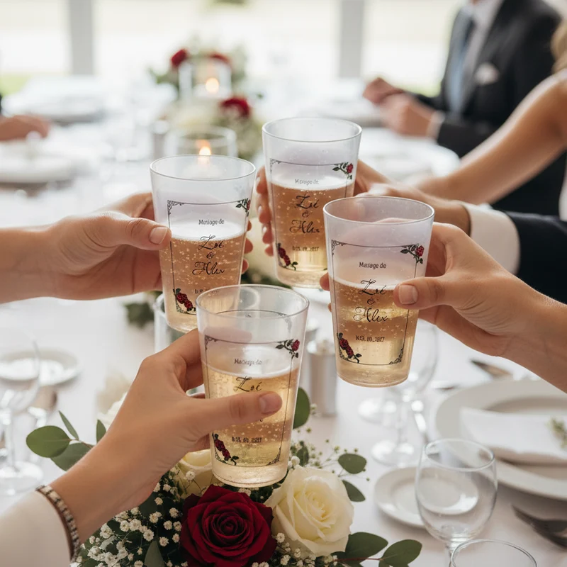 Gobelet personnalisé Mariage Guitare