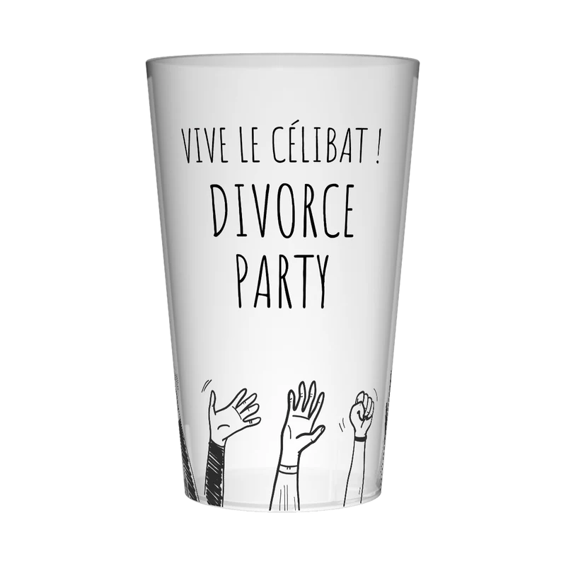 Gobelet personnalisé Divorce Party Holà