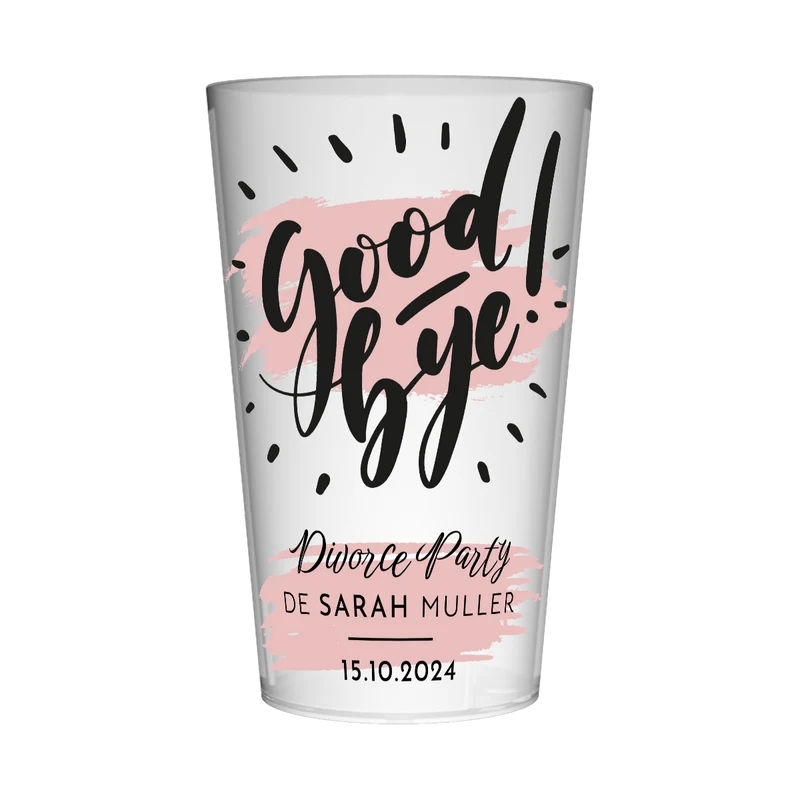 Gobelet personnalisé Divorce Party Good bye