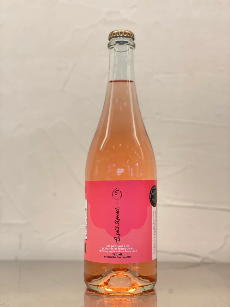 Jus pétillant pomme-framboise 750ml
