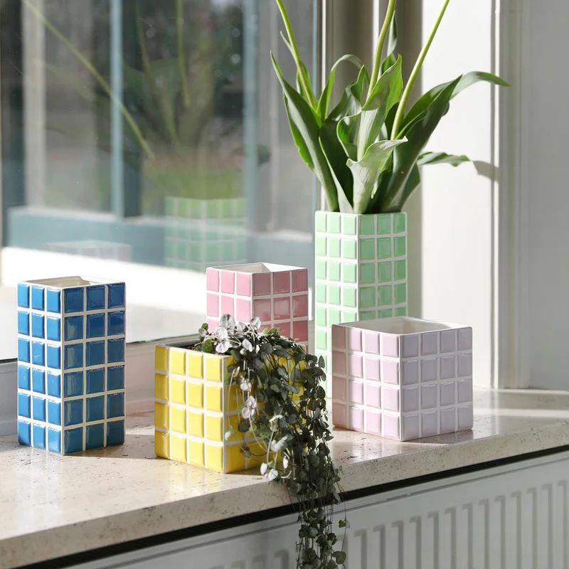Vase | &Klevering - Tile Lilac
