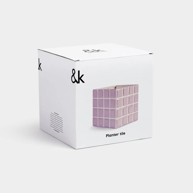 Vase | &Klevering - Tile Lilac