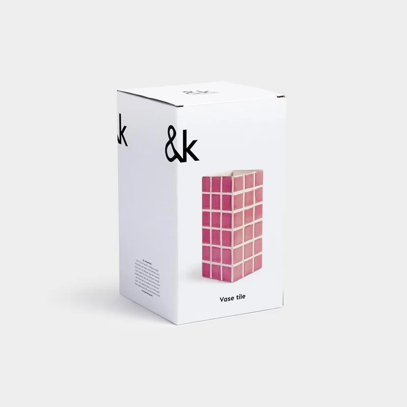 Vase | &Klevering - Tile Rose