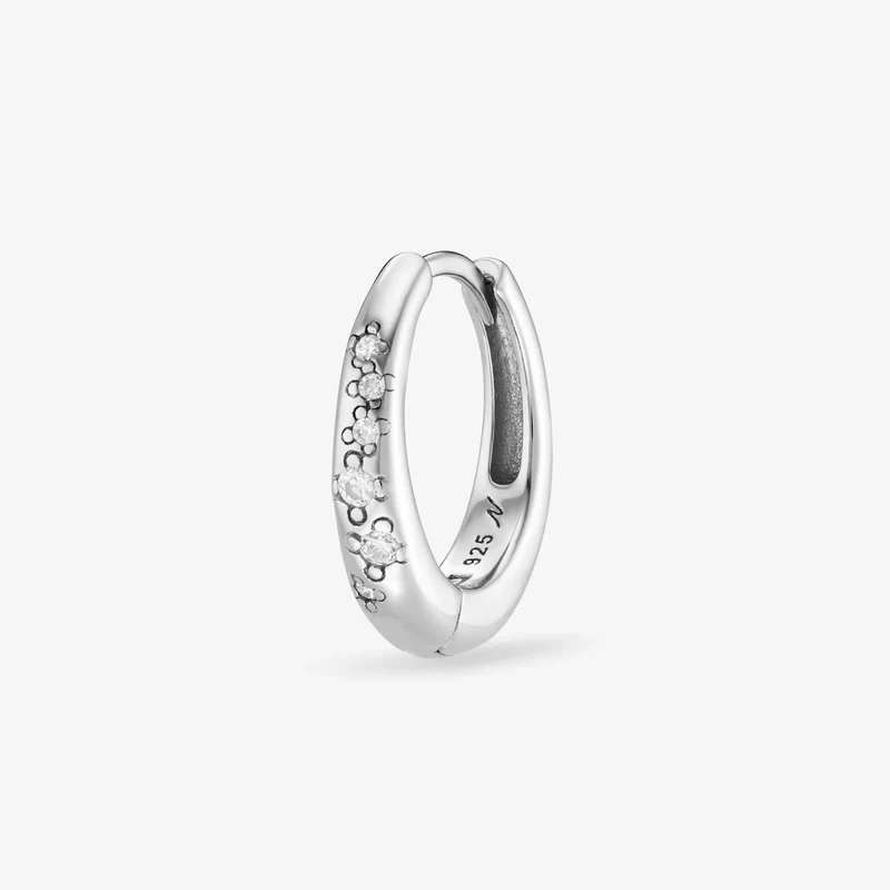 Mini créoles Nébuleuse bijoux (unité) - Petite Harmonie argentée