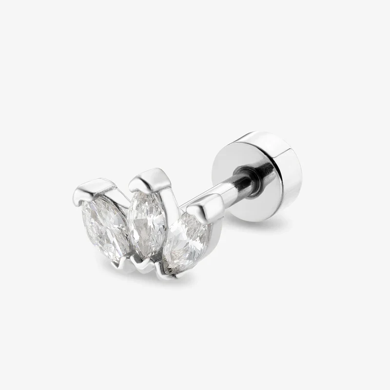 Piercing Nébuleuse bijoux (unité) - Lotus Argenté