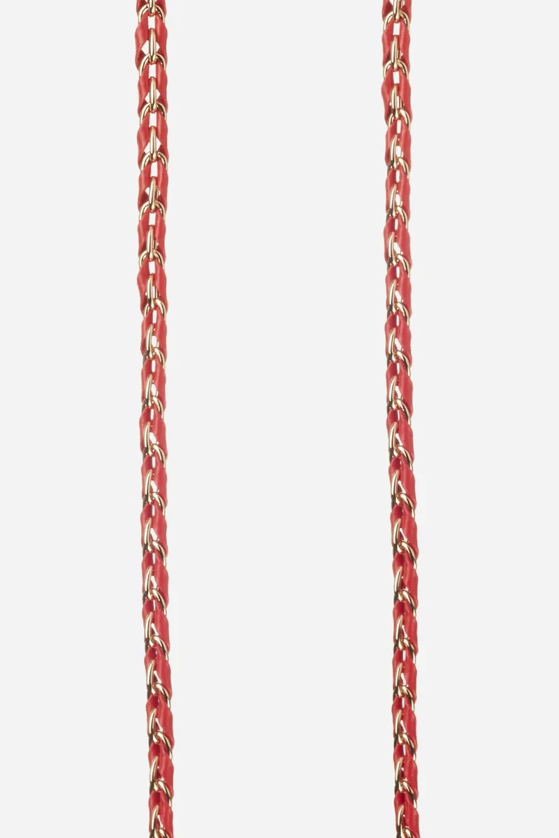 Chaine téléphone - Longue Lou Rouge 120 cm