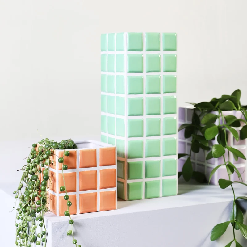 Vase | &Klevering - Tile Mint