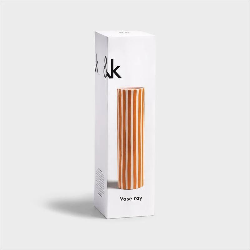 Vase | &Klevering - Ray orange