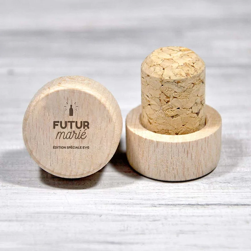 Bouchon personnalisé mariage - Futur marié