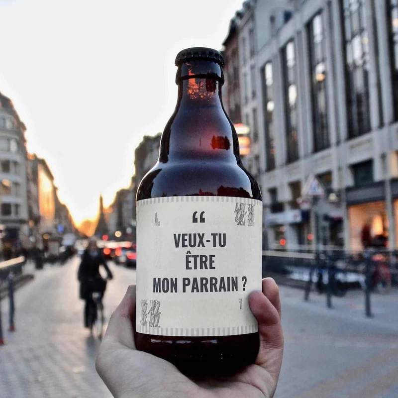 Bière veux-tu être mon parrain ?