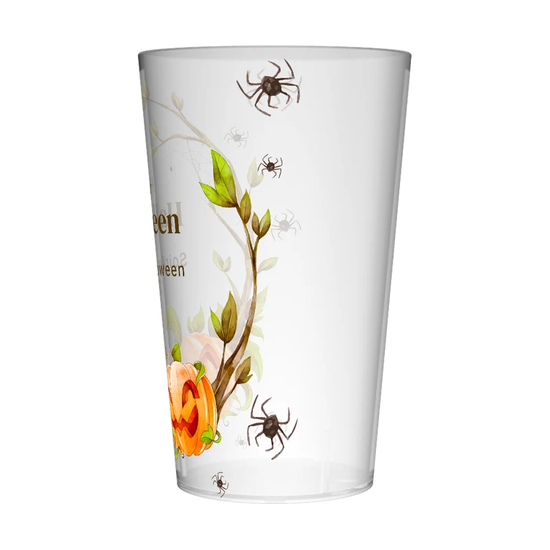 Gobelet personnalisé Halloween Araignée & Citrouille