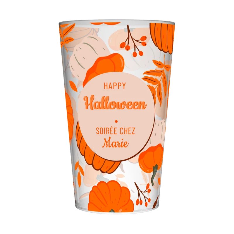 Gobelet personnalisé Halloween Orange