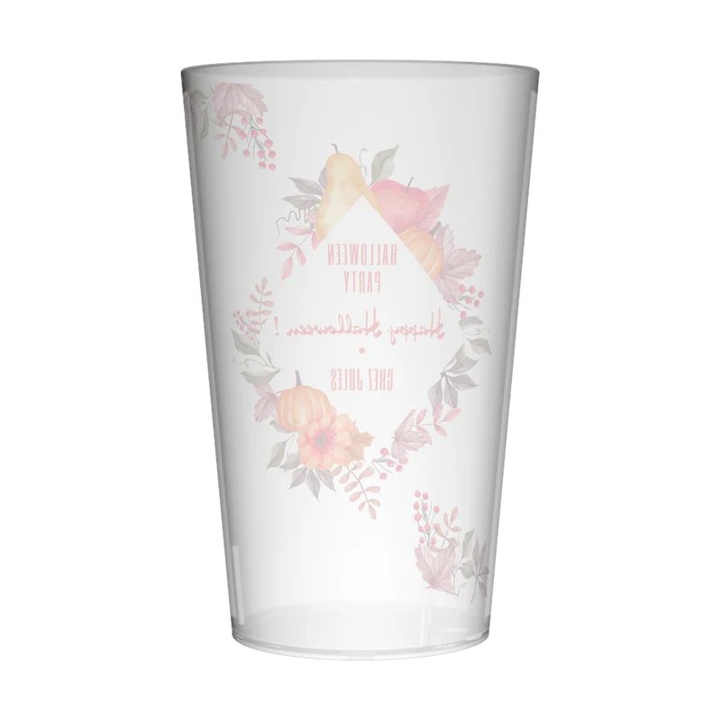 Gobelet personnalisé Halloween Feuilles