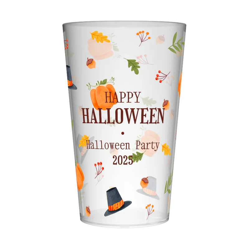 Gobelet personnalisé Halloween Chapeau & Citrouille