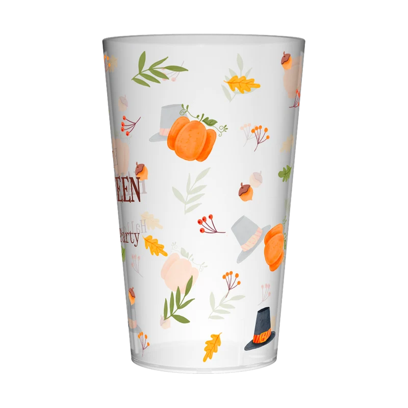 Gobelet personnalisé Halloween Chapeau & Citrouille