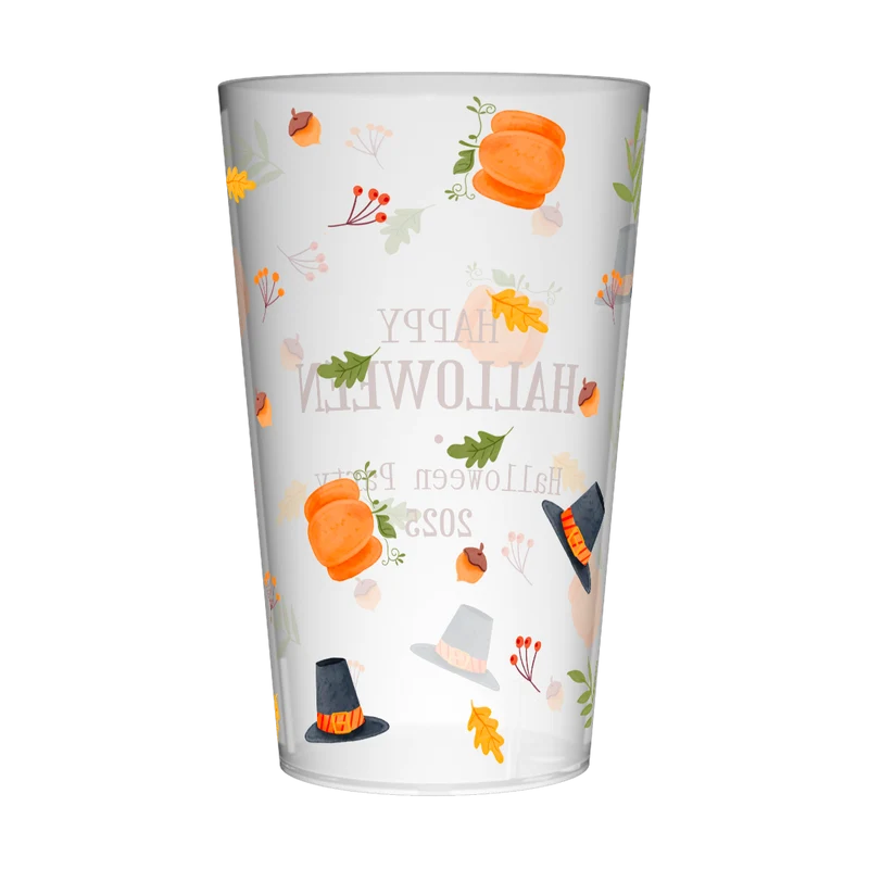 Gobelet personnalisé Halloween Chapeau & Citrouille